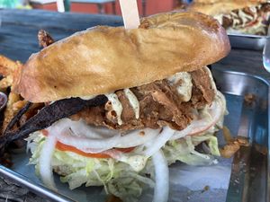CHIKUN BAKON RANCH SANDO  at Eris Food Co in Oceanside