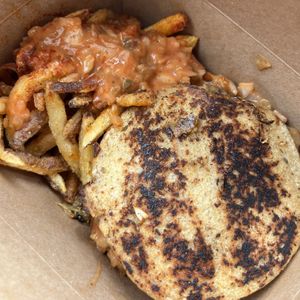 reuben with animal fries  at Eris Food Co in Oceanside