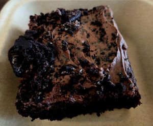 Chocolate cake at Eris Food Co in Oceanside