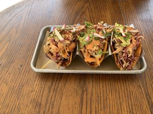 Fish tacos  at Eris Food Co in Oceanside