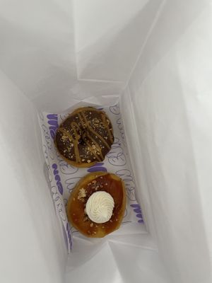 Reezes and guava cheeze donuts  at Bun and Coffee in Malaga