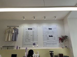 The menu   at Bun and Coffee in Malaga