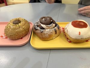 Middle bun looked the best not a true donut   at Bun and Coffee in Malaga