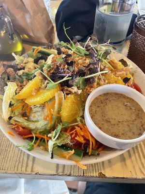 Tofu, avo and orange saladd  at U Bistrot in St Julians