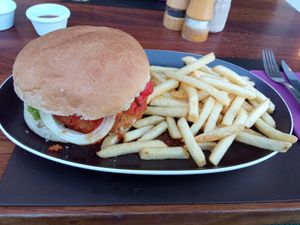 Avocado burger at U Bistrot in St Julians