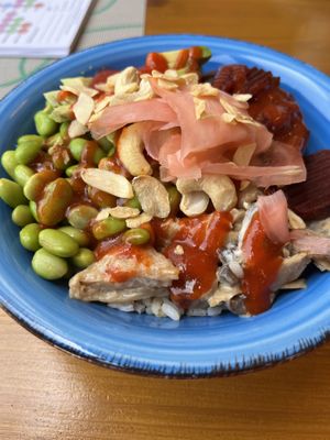 Soya chunks poke bowl  at Green Planet the Foodcourt in Gran Canaria