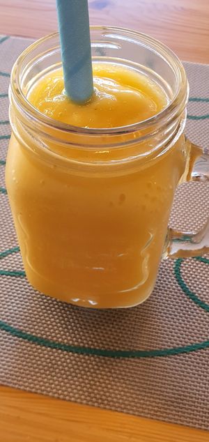 Topical smoothie with lots of fruits at Green Planet the Foodcourt in Gran Canaria