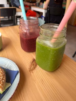 Smoothies are really fresh  at Green Planet the Foodcourt in Gran Canaria