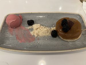 Plant based apple tart  at Walt Disney World - Steakhouse 71 in Lake Buena Vista