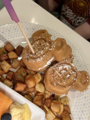 Allergy waffles   at Walt Disney World - Steakhouse 71 in Lake Buena Vista