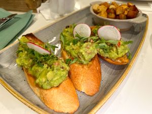 Avocado toast  at Walt Disney World - Steakhouse 71 in Lake Buena Vista