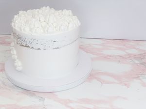 White Wedding Cake at The Alchemists Bakehouse in Akron