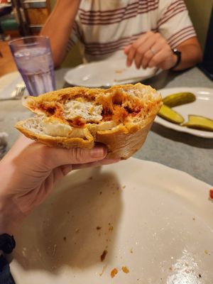 Don't recommend the chick'n parm sandwich as the amount of chickn is so tiny at Court Square Diner in Queens