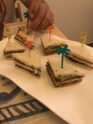 Breakfast savory sandwiches  at La Sosta de' Savi in Florence