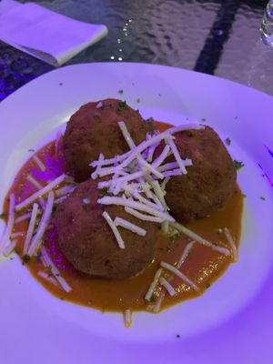 Fried Mac & Cheeze balls  at Vegan Tierra in Cooper City
