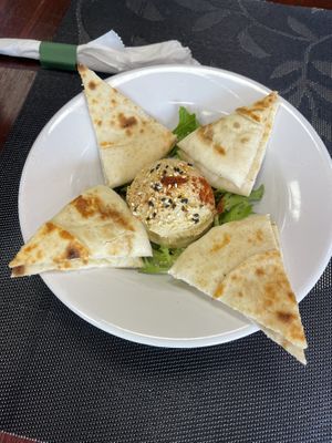 Hummus starter   at Vegan Tierra in Cooper City