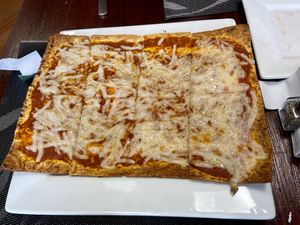 Flat bread pizza   at Vegan Tierra in Cooper City