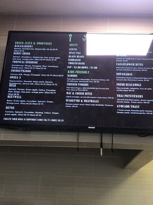 Menu  at Vegan Tierra in Cooper City