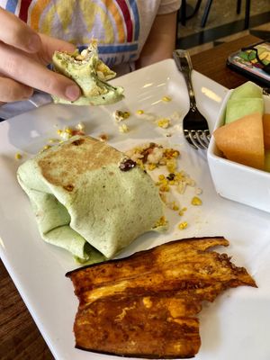Breakfast burrito  at Good Life Cafe in Columbia