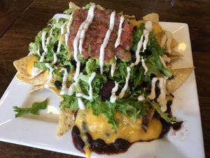 The best nachos ever!  at Good Life Cafe in Columbia