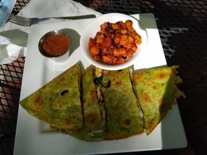 Creamy quesadillas at Good Life Cafe in Columbia