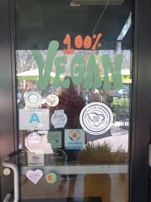 100% vegan at Good Life Cafe in Columbia