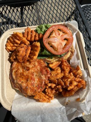 Parmesan Burger    at Good Life Cafe in Columbia