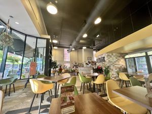 Lots of comfy seating    at Good Life Cafe in Columbia