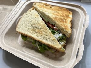 Eggplant sandwich   at Good Life Cafe in Columbia