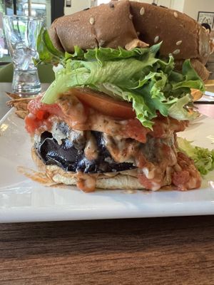 Eggplant Parmigiana sandwich    at Good Life Cafe in Columbia