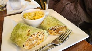 Chicken wrap at Good Life Cafe in Columbia