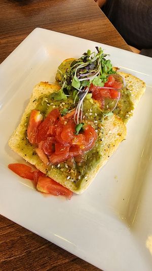 The sad avocado toast at Good Life Cafe in Columbia