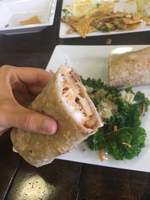 reuben tempeh wrap at Good Life Cafe in Columbia