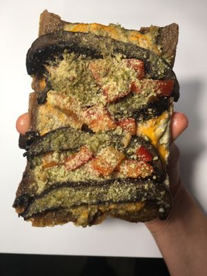 raw pizza at Good Life Cafe in Columbia