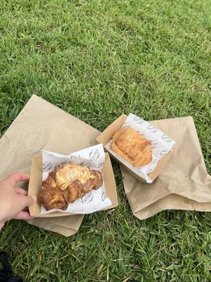 almond croissant & pain au chocolat  at Farine Bakery - Spring Hill in Spring Hill