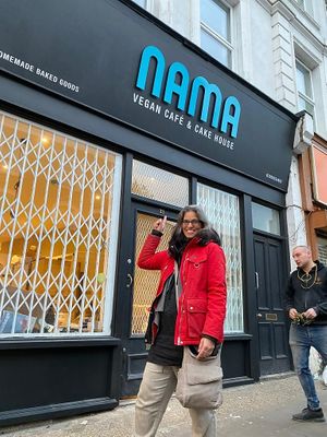 Independent vegan cafe  at Nama Café and Cake House in South East London