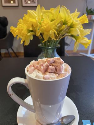 Hot chocolate   at Nama Café and Cake House in South East London