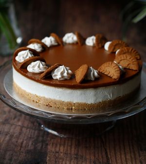 Nama's famous vegan biscoff cheesecake at Nama Café and Cake House in South East London