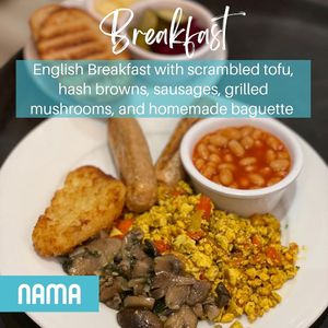 English Breakfast at Nama Café and Cake House in South East London