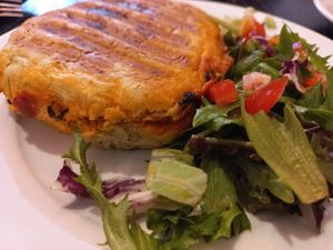 Moroccan Meatball Toastie at Nama Café and Cake House in South East London