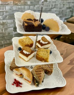 Vegan afternoon tea #1 at Nama Café and Cake House in South East London