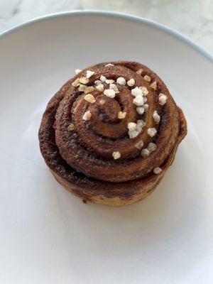 Cinnamon bun  at Nama Café and Cake House in South East London