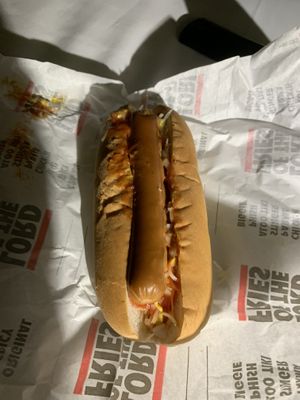 The classic hotdog. Was not bad!  at Lord of the Fries in Northbridge