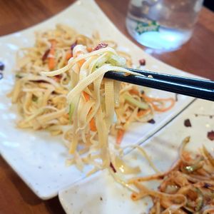 dried tofu salad - close-up at Seongwon Uyukmyeon - 성원우육면 in Seoul