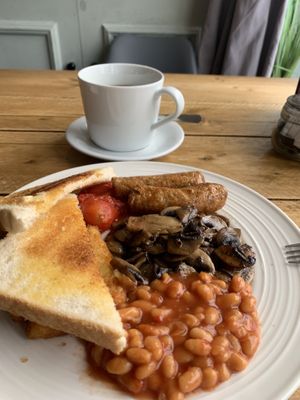 Vegan breakfast  at Bella Rose Cafe in Scarborough