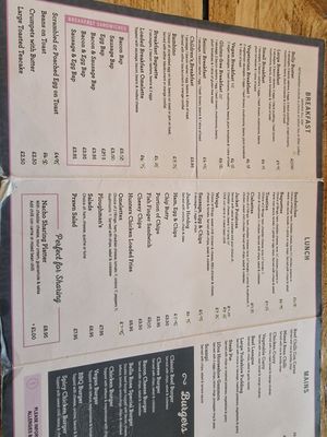 Menu as of Oct 24 at Bella Rose Cafe in Scarborough