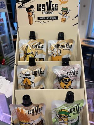 VEGAN SAUCES only@arré patat!! Enjoy ❤️ #Veganuary at Frituur Arré Patat in Antwerpen