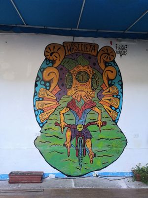 Graffiti at Parada Vegana in Cusco