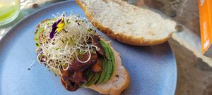 Breakfast combo 2 at Parada Vegana in Cusco