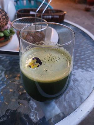 The juice  #Veganuary at Parada Vegana in Cusco
